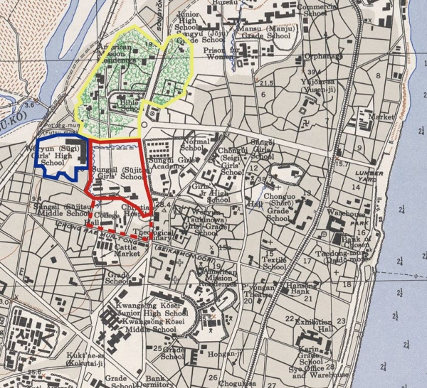 '지도 2' 1946년 미육군 지도창 제작 지도(미국 텍사스대 도서관 소장)